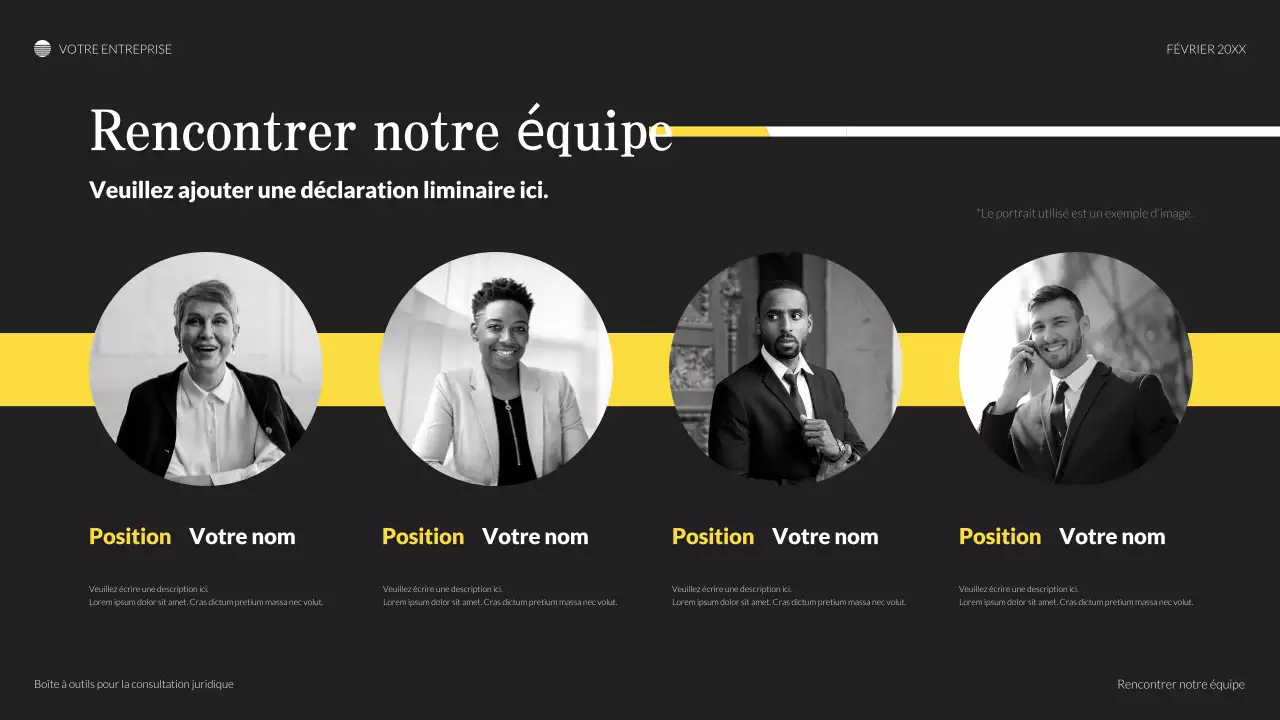 présentation juridique classique noire