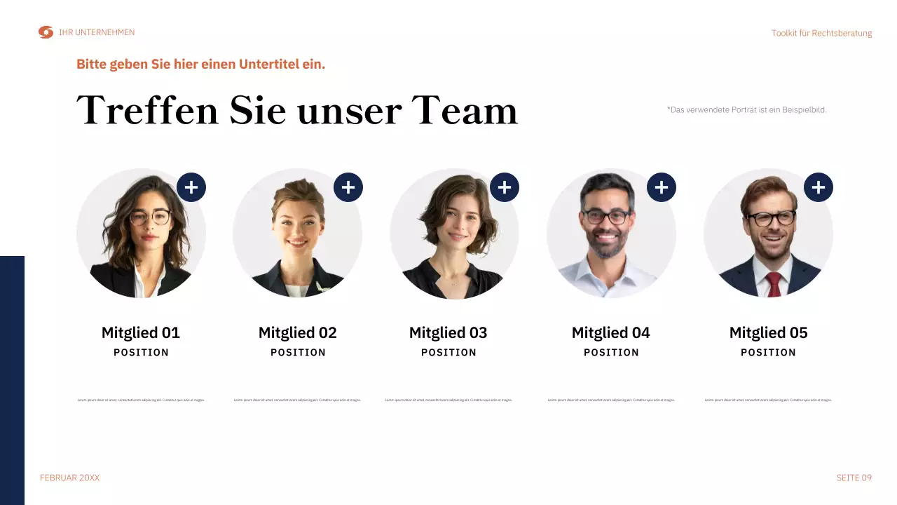 Orange Moderner Rechtsleitfaden