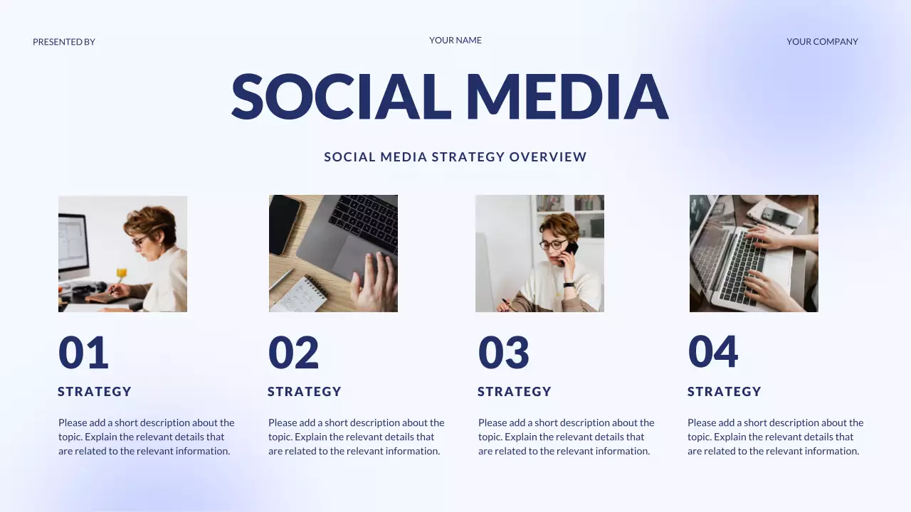 퍼플 디지털 마케팅 에이전시 프레젠테이션