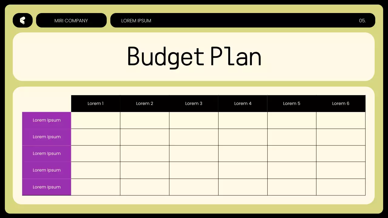 Yellow Modern Budget Planning Presentation
