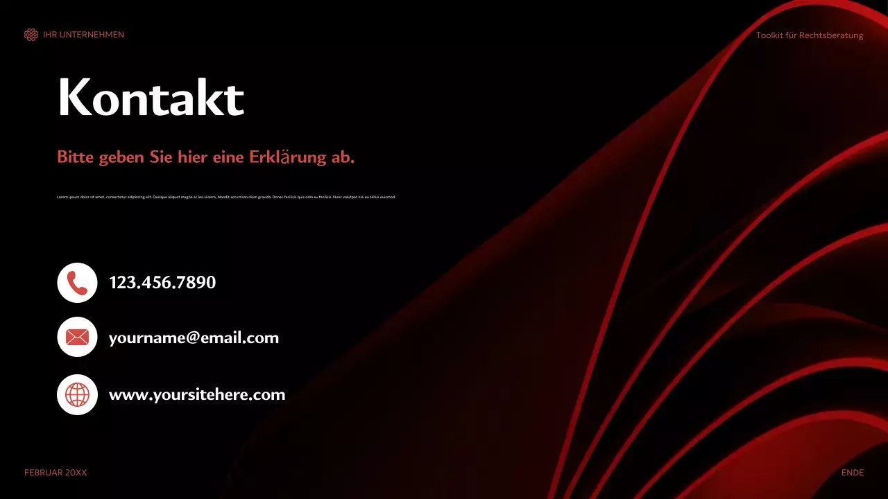 roter moderner Beratungsleitfaden