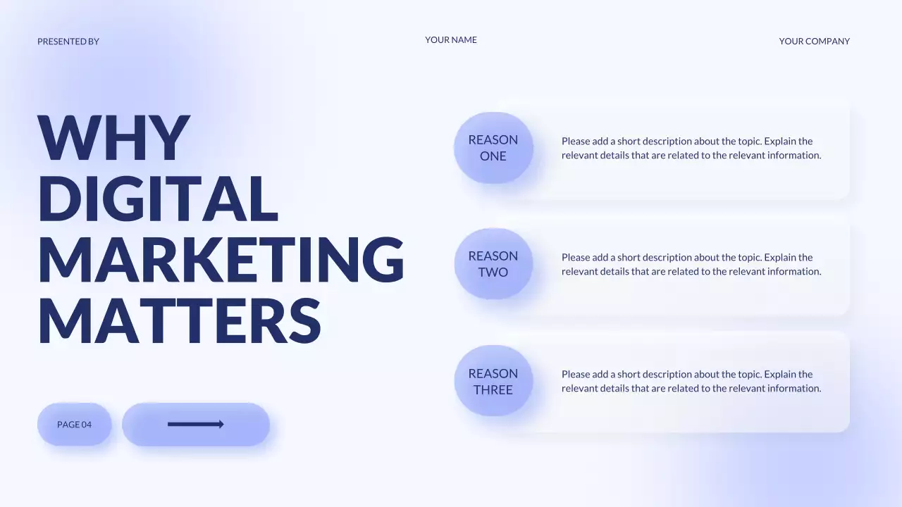 퍼플 디지털 마케팅 에이전시 프레젠테이션