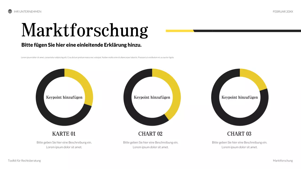 schwarze klassische juristische Präsentation