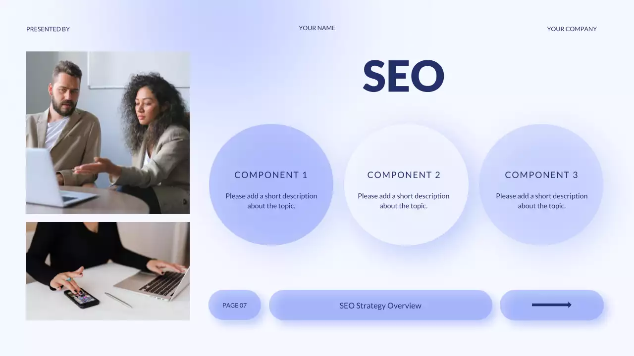 퍼플 디지털 마케팅 에이전시 프레젠테이션