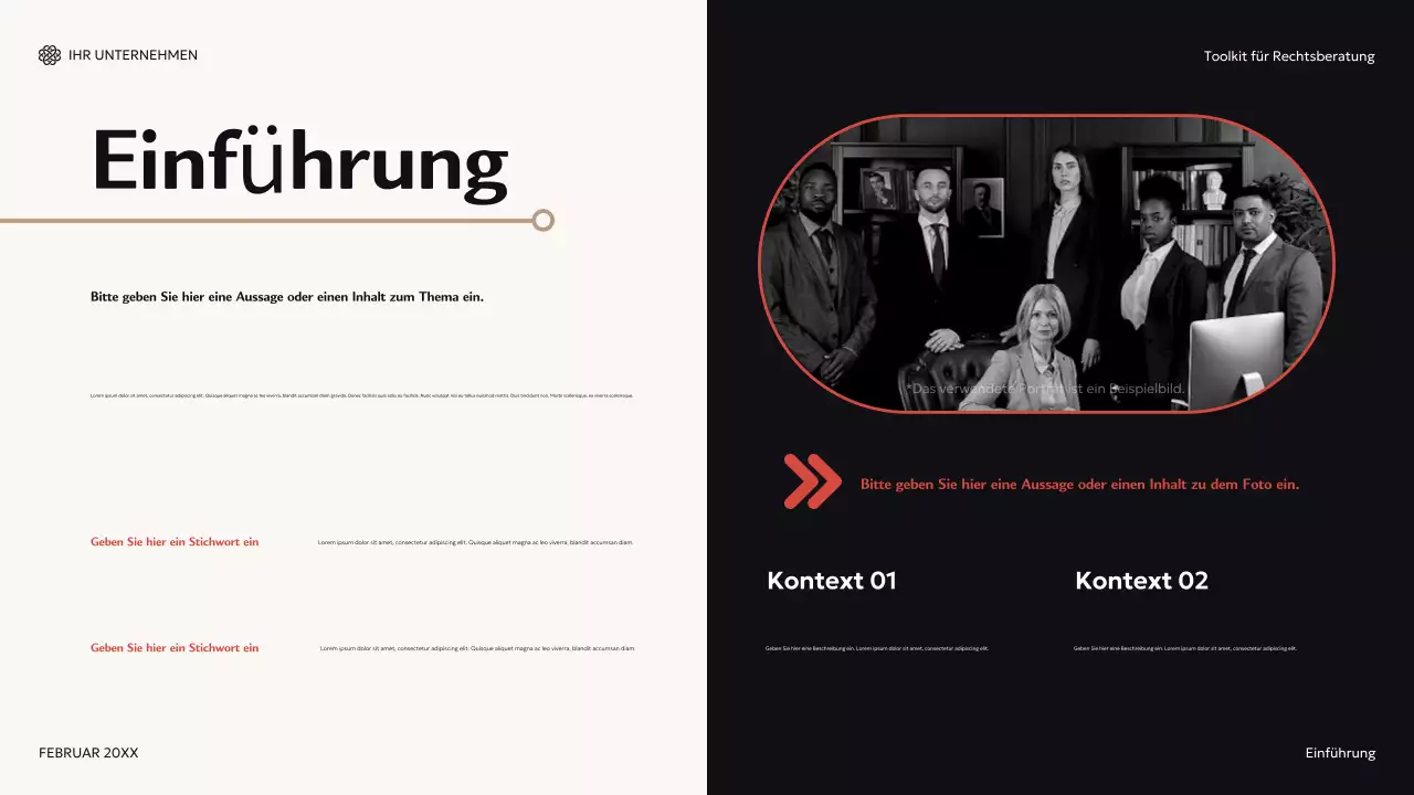 roter moderner Beratungsleitfaden