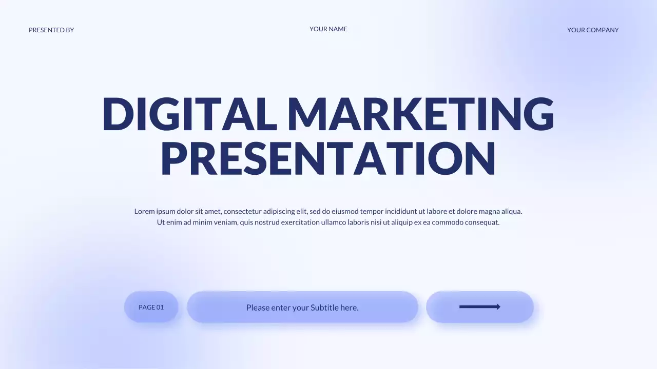 퍼플 디지털 마케팅 에이전시 프레젠테이션