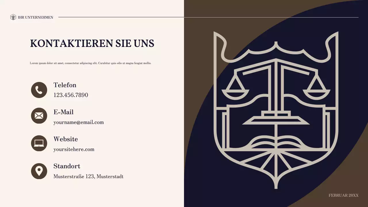 professionelles Rechtsdokument der Marine