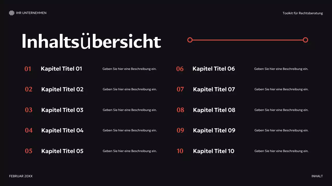 roter moderner Beratungsleitfaden