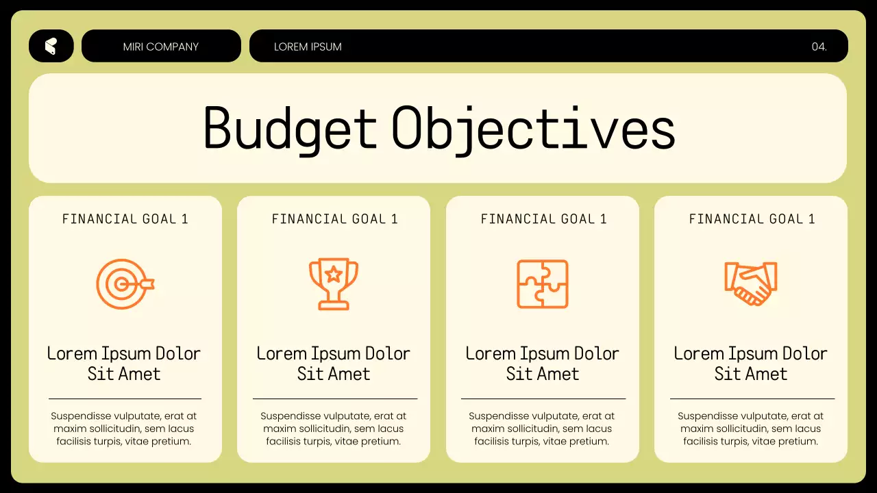 Yellow Modern Budget Planning Presentation