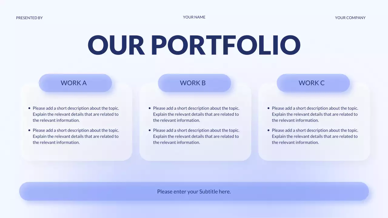 퍼플 디지털 마케팅 에이전시 프레젠테이션