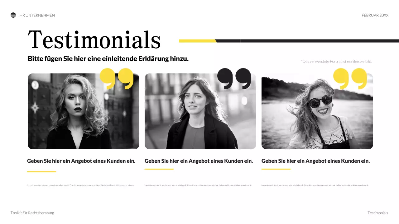 schwarze klassische juristische Präsentation