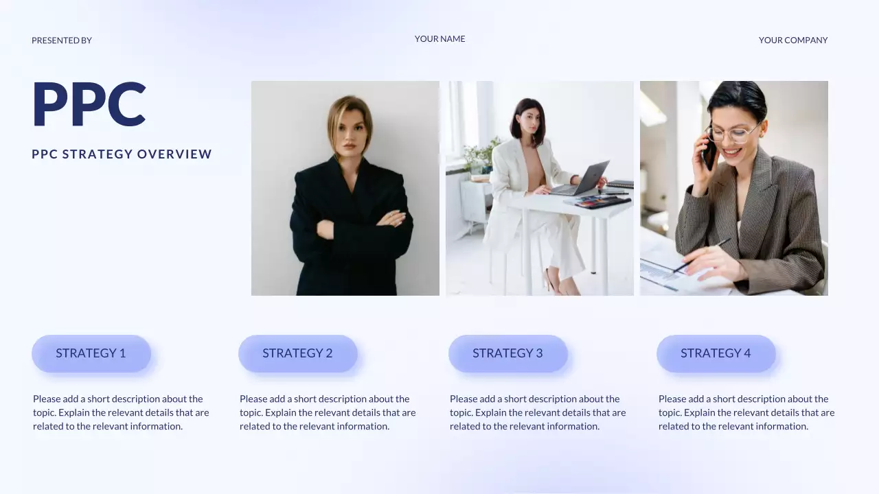 퍼플 디지털 마케팅 에이전시 프레젠테이션