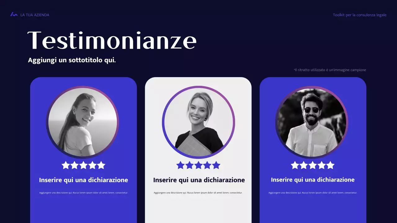 guida legale moderna blu