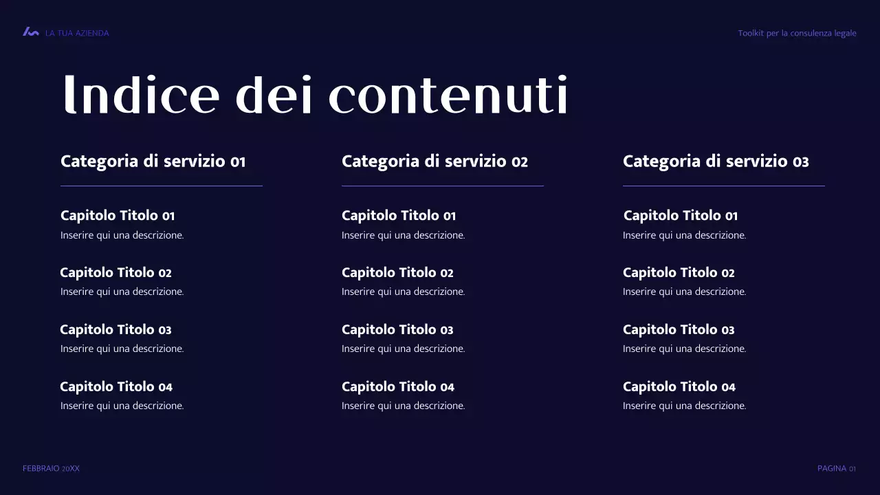 guida legale moderna blu