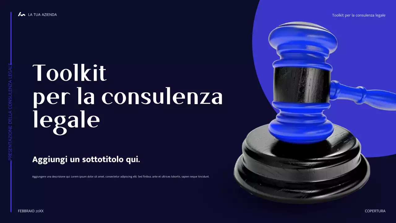 guida legale moderna blu