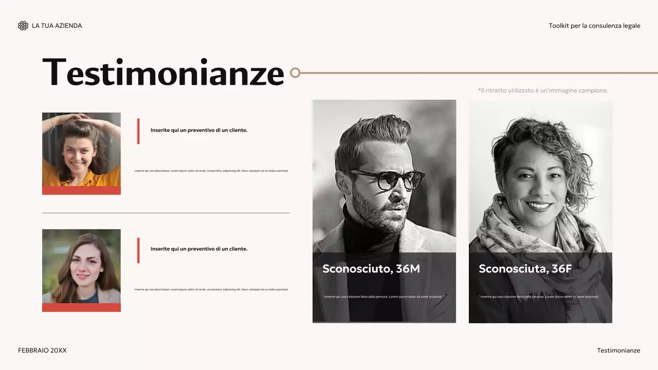 guida di consulenza moderna rossa