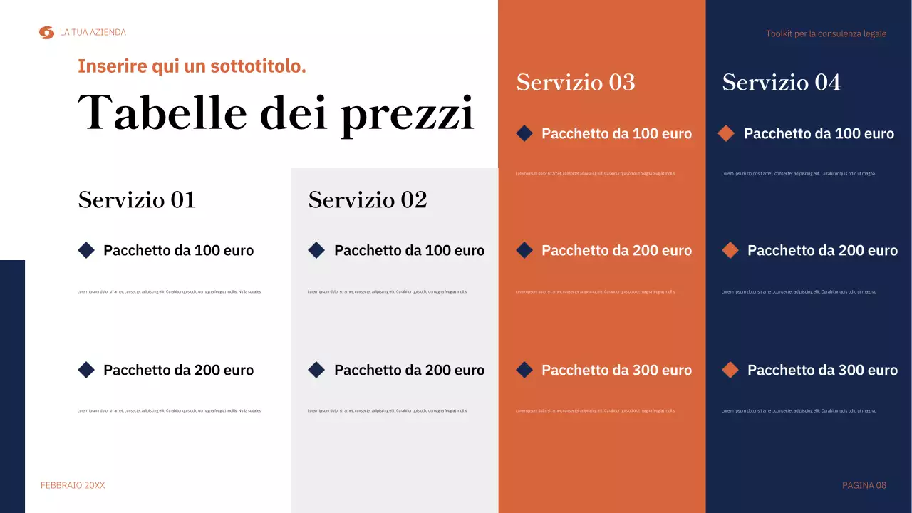 guida legale moderna arancione