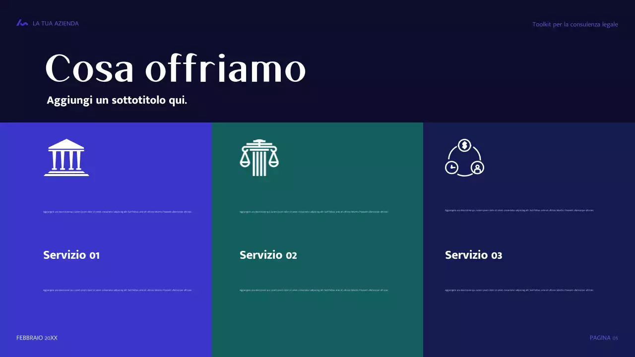 guida legale moderna blu