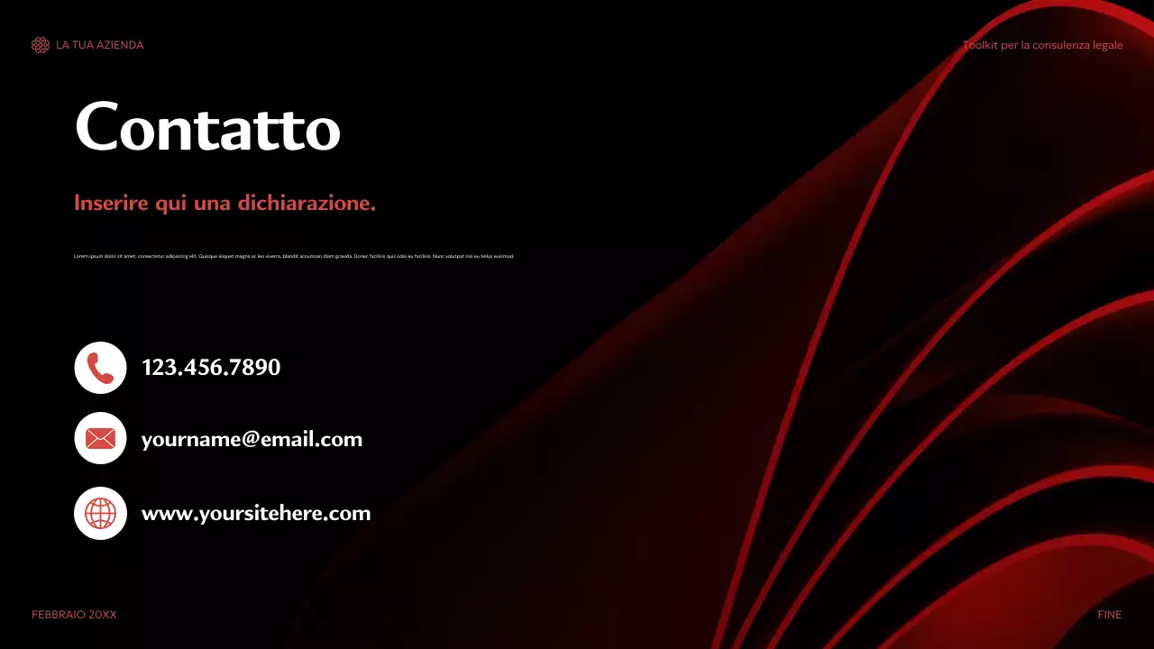 guida di consulenza moderna rossa