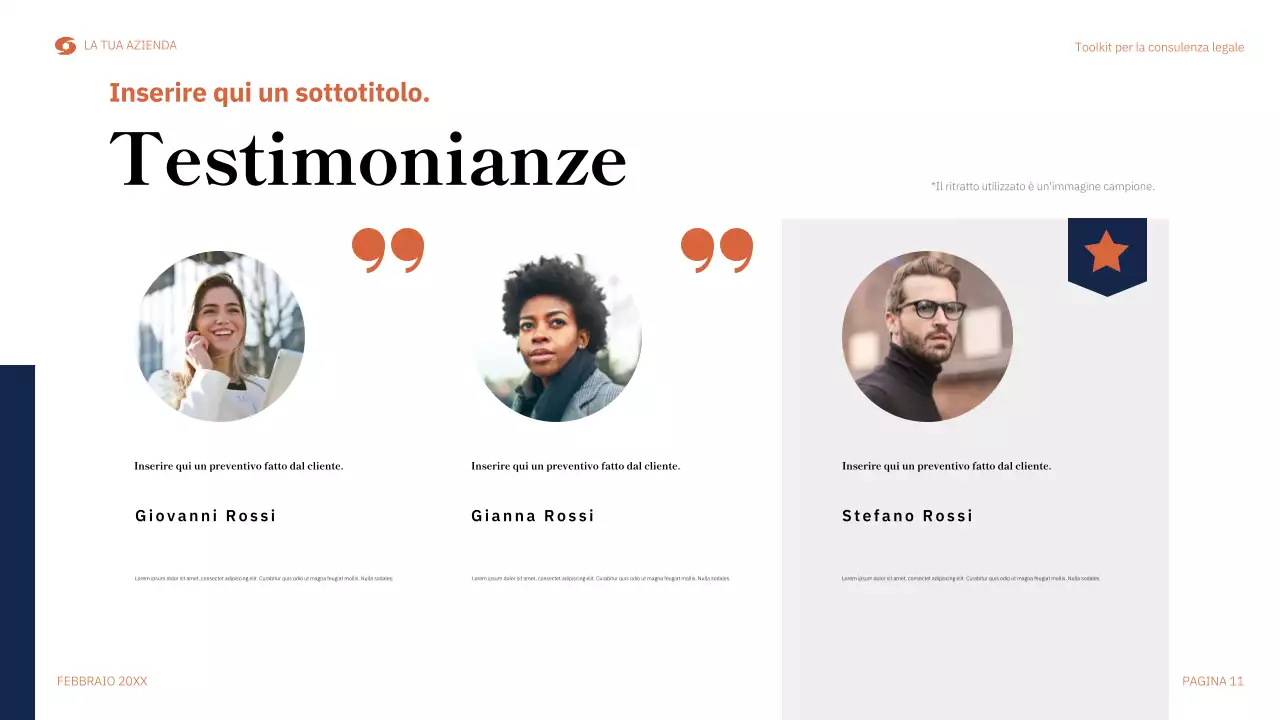 guida legale moderna arancione