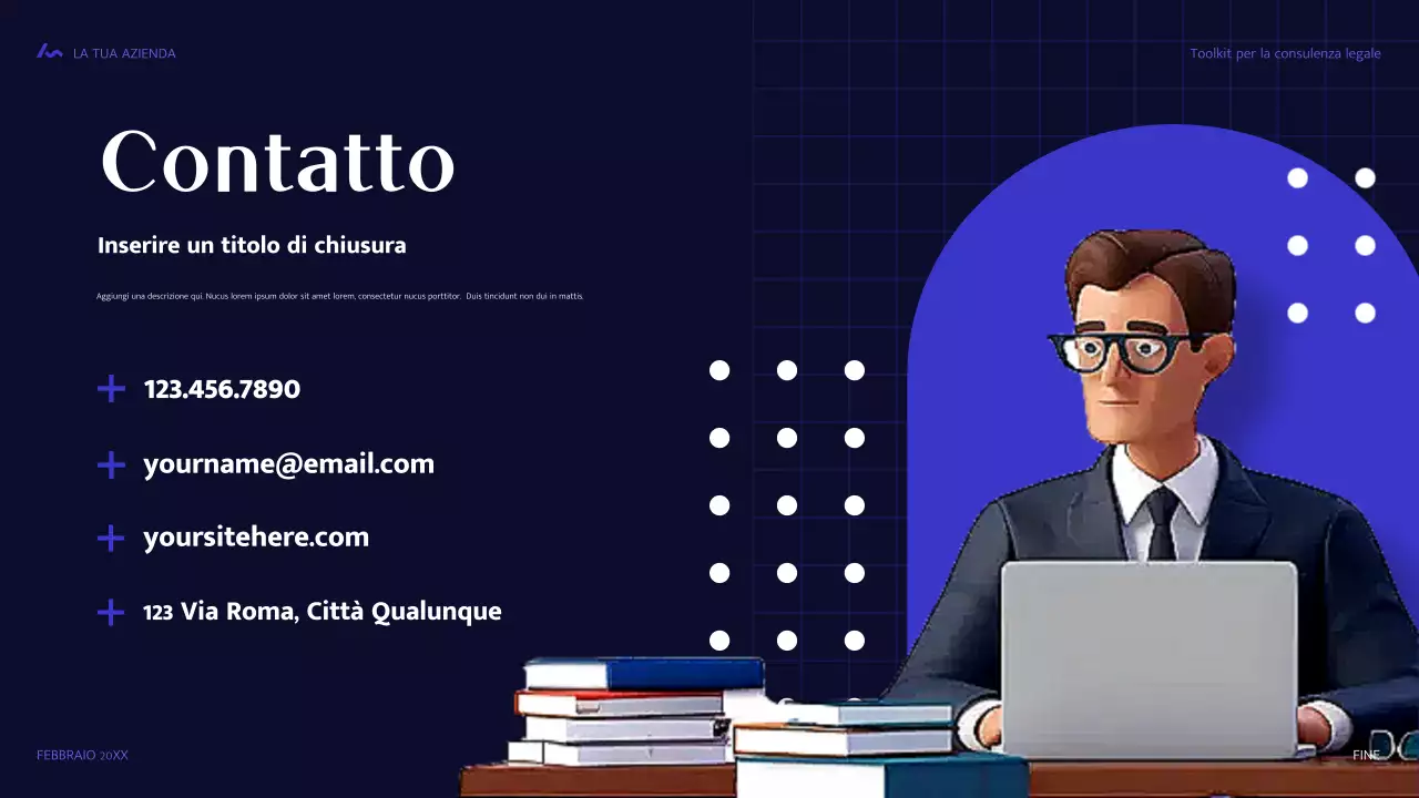 guida legale moderna blu