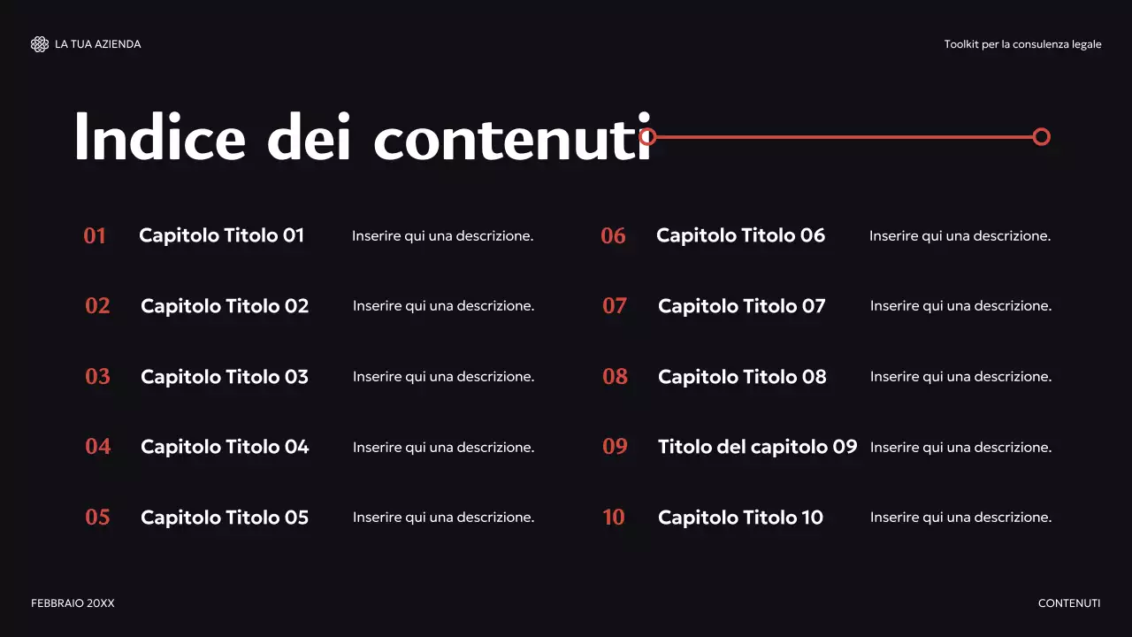 guida di consulenza moderna rossa