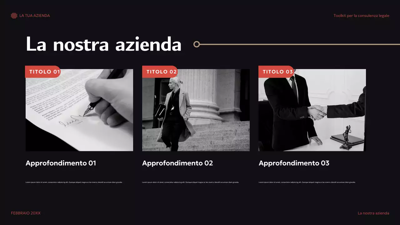 guida di consulenza moderna rossa