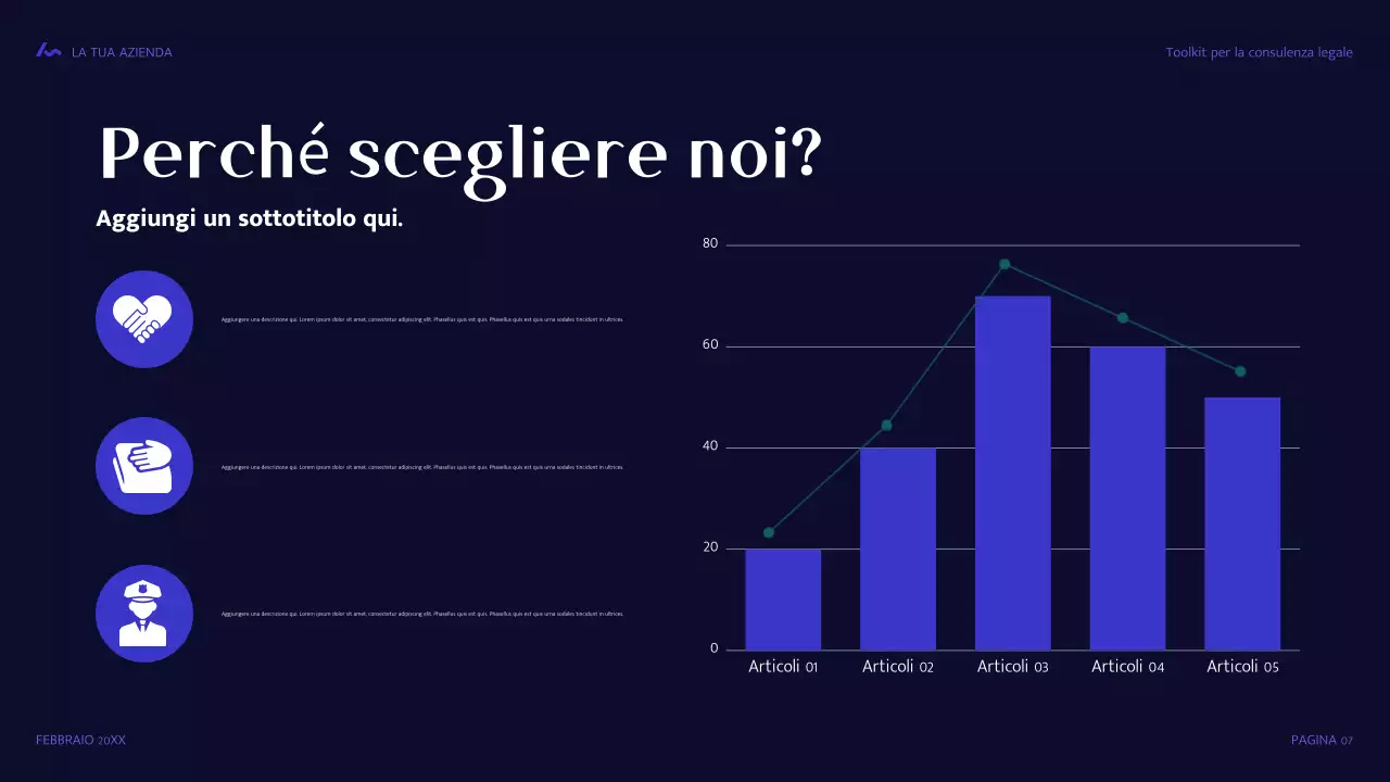 guida legale moderna blu