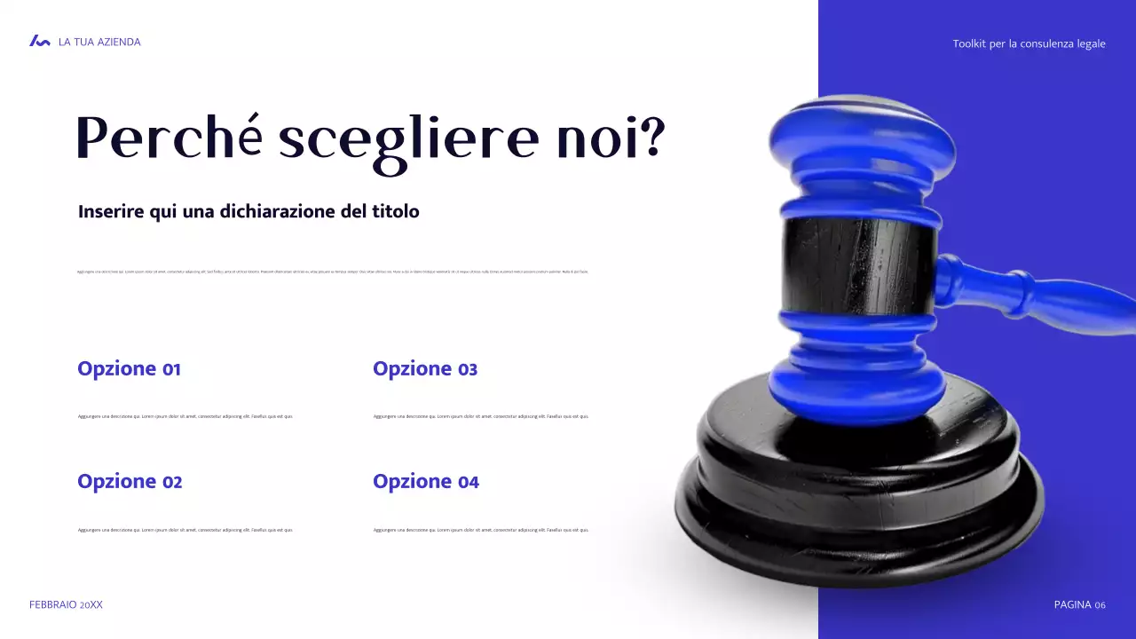 guida legale moderna blu