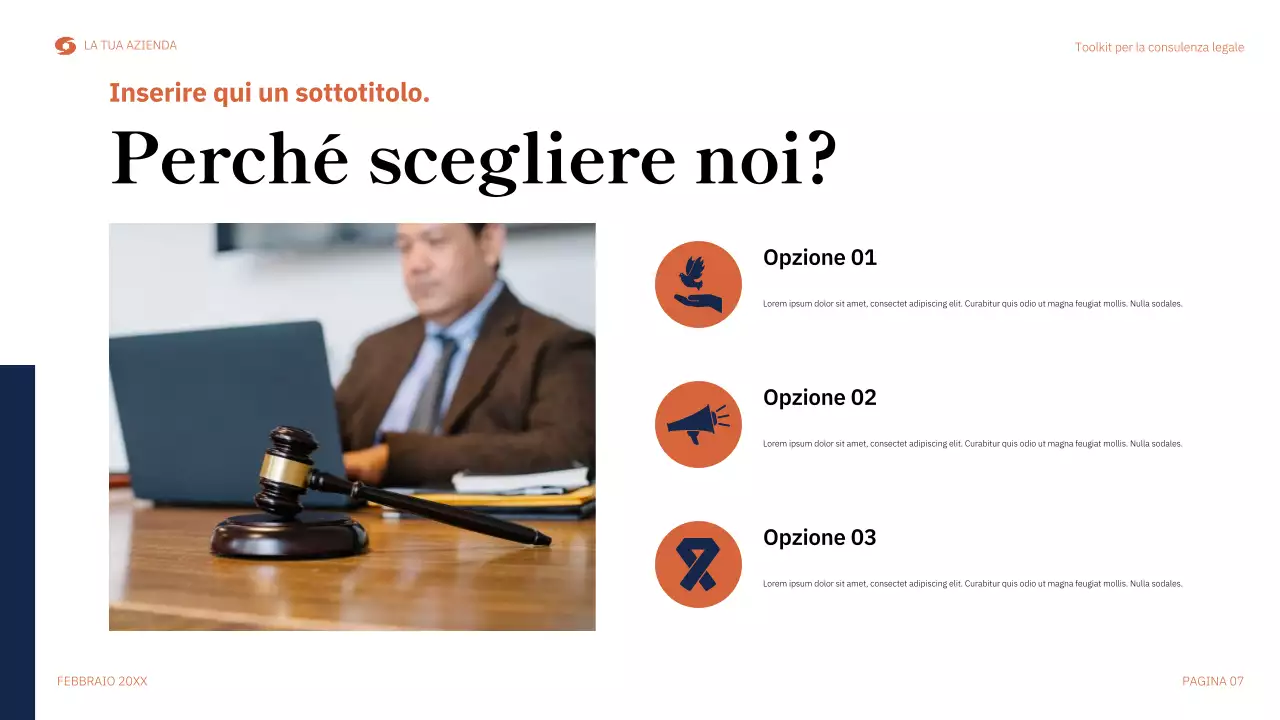 guida legale moderna arancione