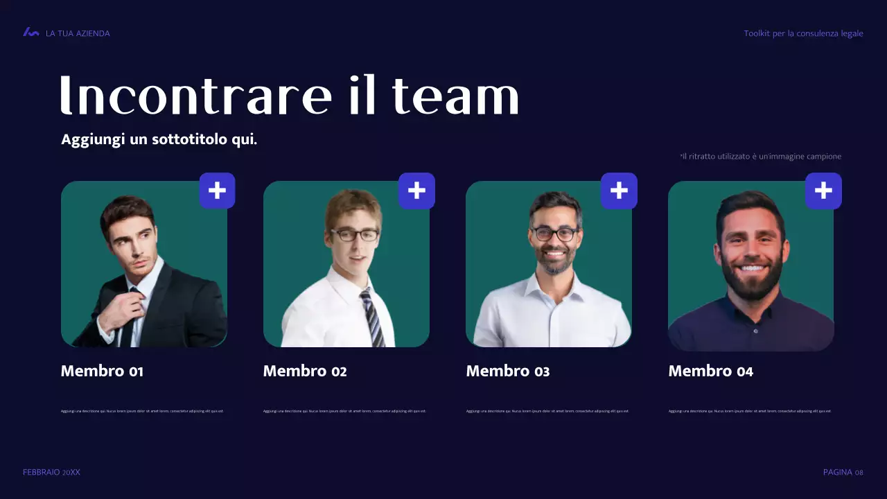 guida legale moderna blu