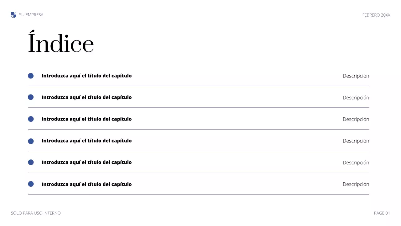 Presentación legal profesional azul
