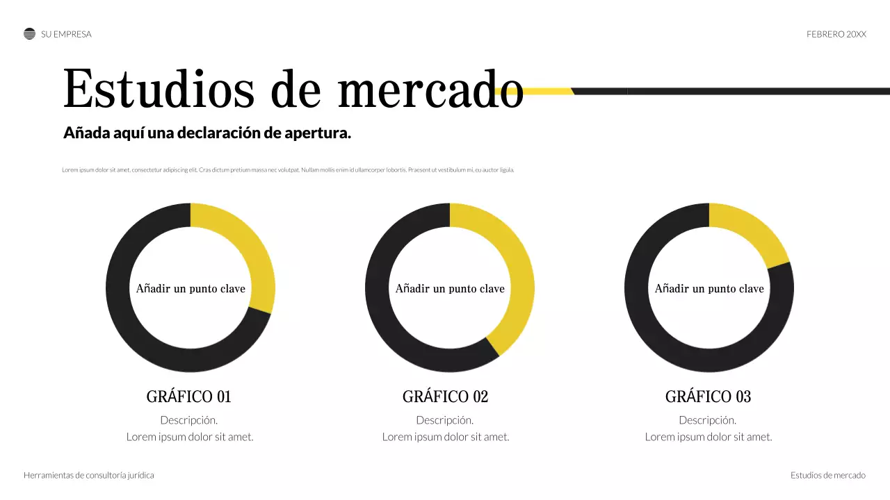 Presentación legal clásica negra