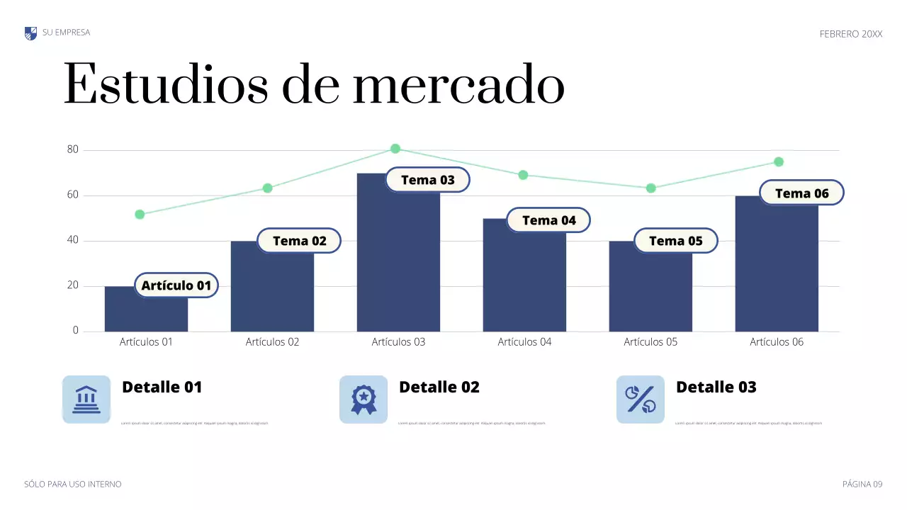 Presentación legal profesional azul