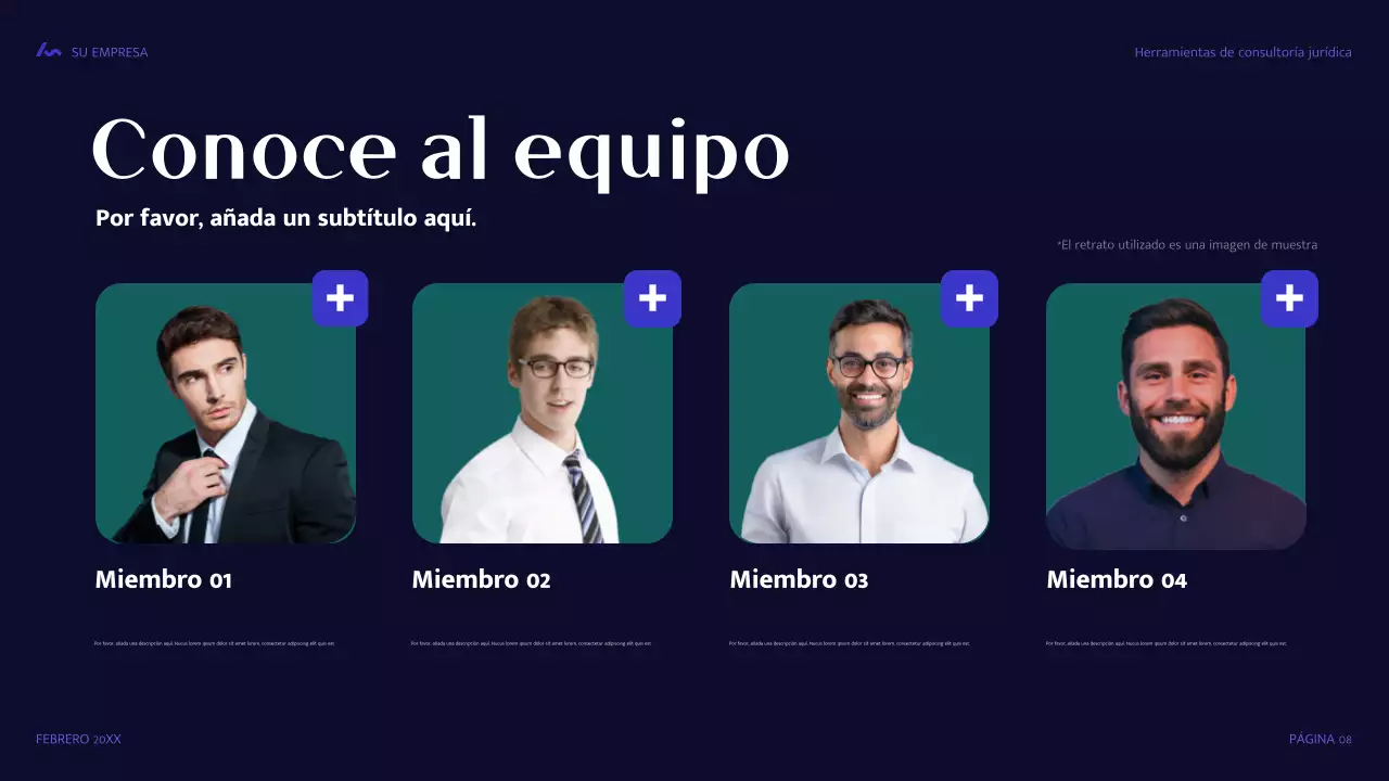 Guía legal moderna azul