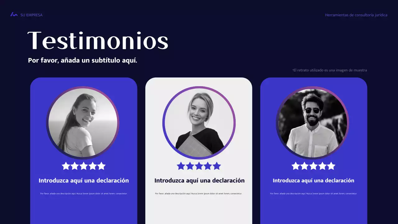 Guía legal moderna azul