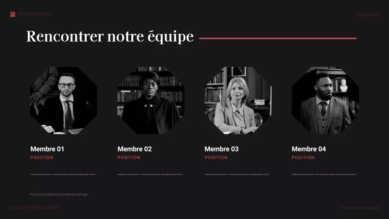 document juridique élégant rouge