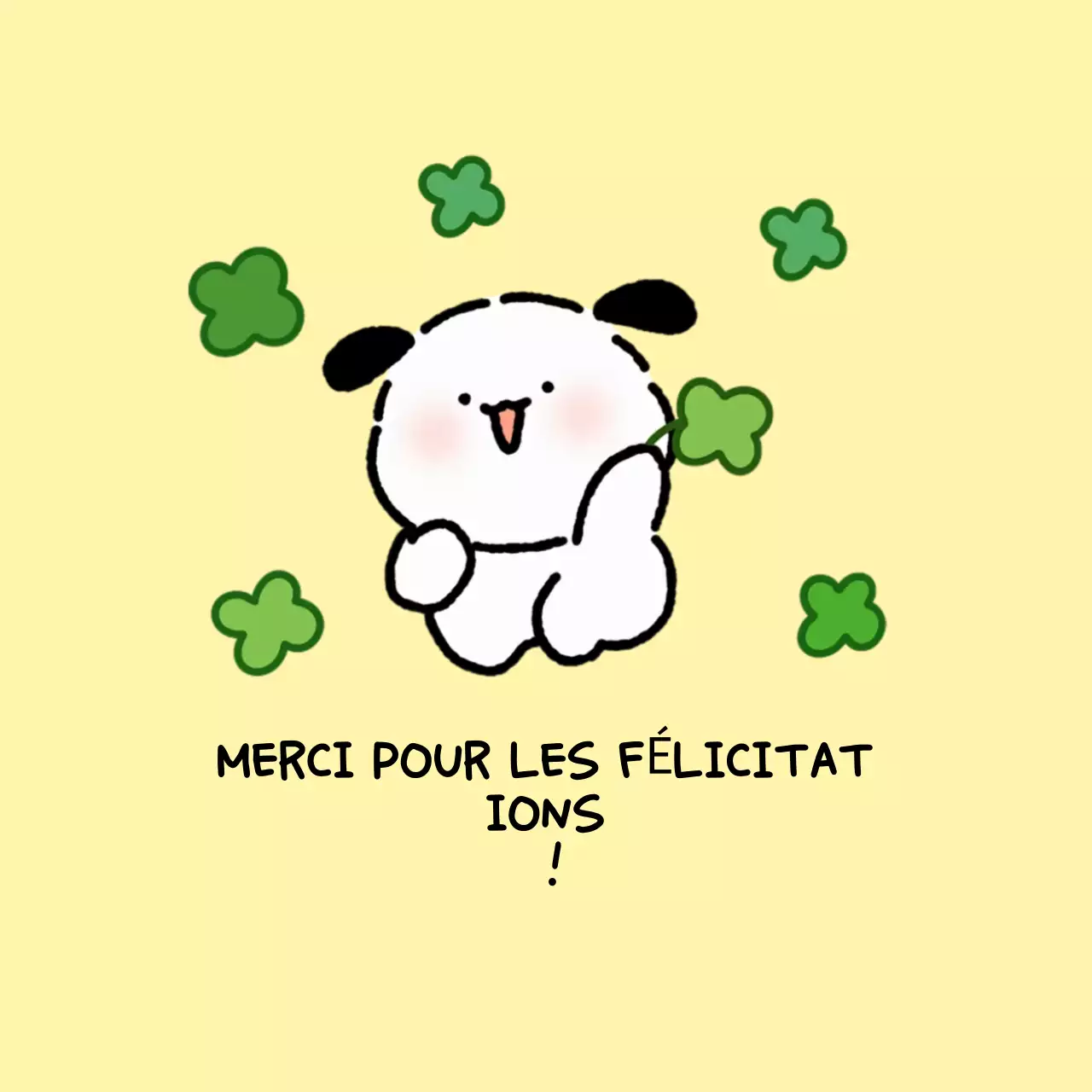 Carte postale de félicitations pour bébé jaune