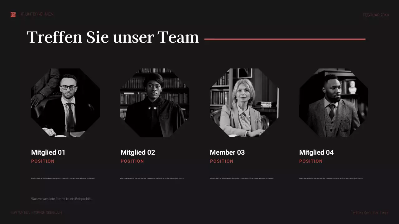 rotes elegantes rechtsdokument