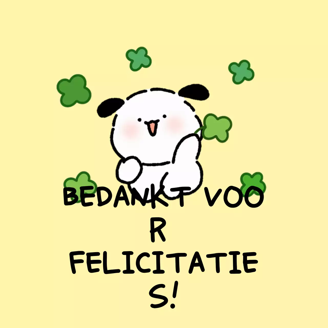 Gele Baby Felicitaties Ansichtkaart