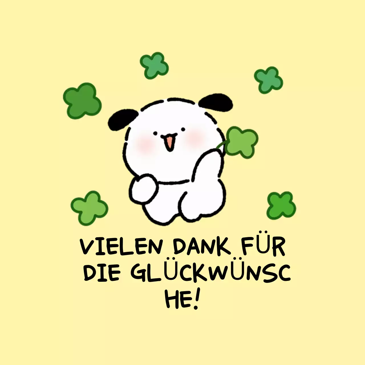 Gelbe Baby-Glückwunsch-Postkarte