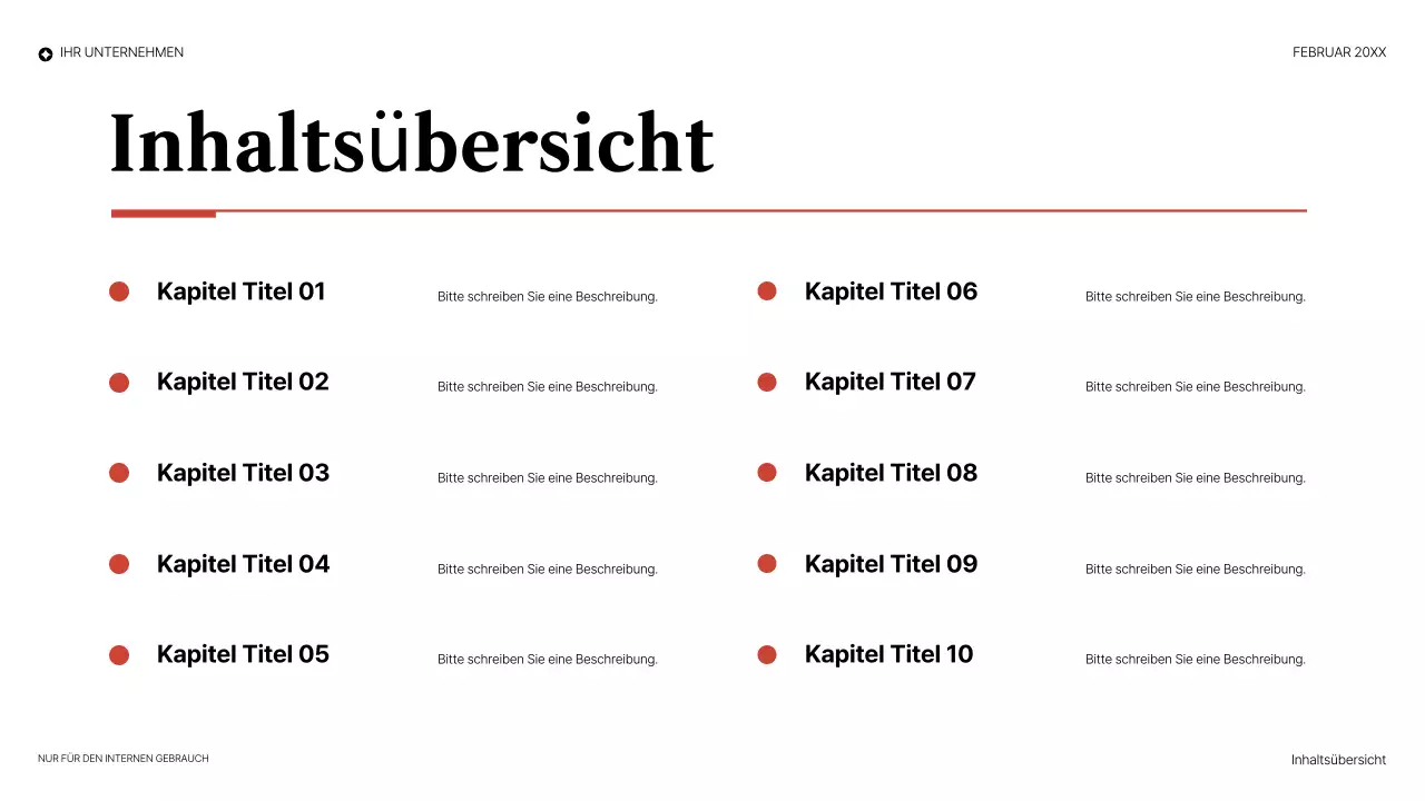 rote elegante juristische präsentation