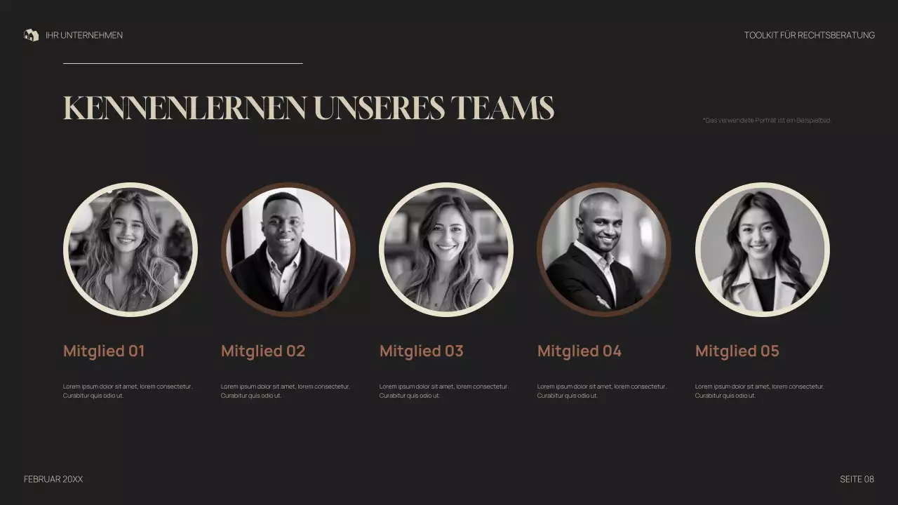 graue professionelle juristische Präsentation