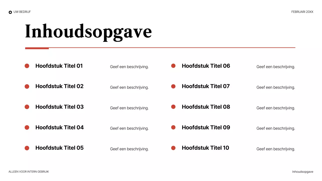 rode elegante juridische presentatie