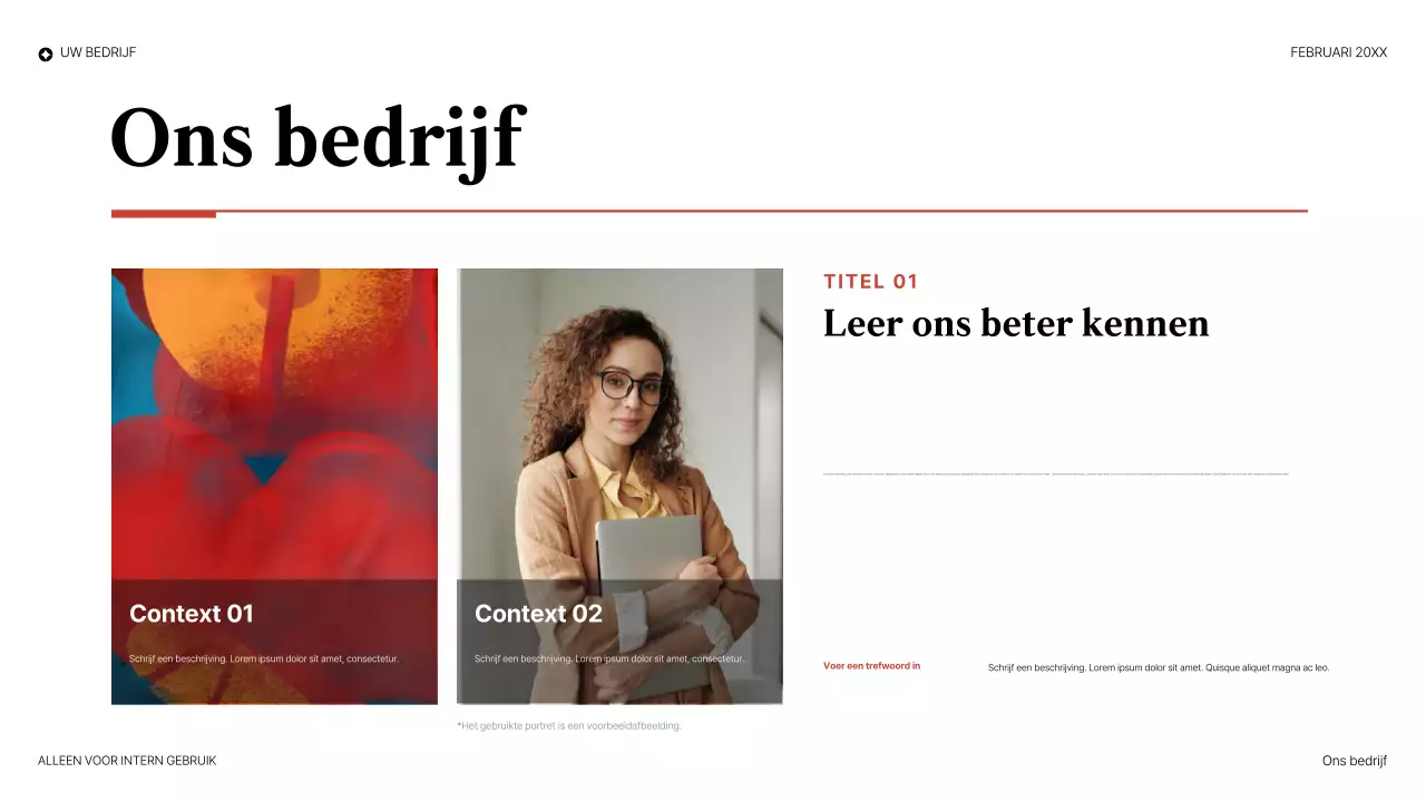 rode elegante juridische presentatie