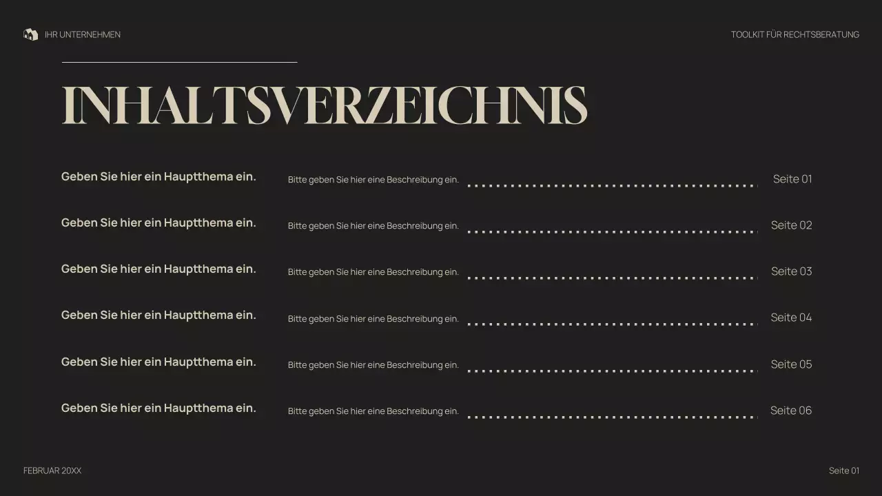 graue professionelle juristische Präsentation