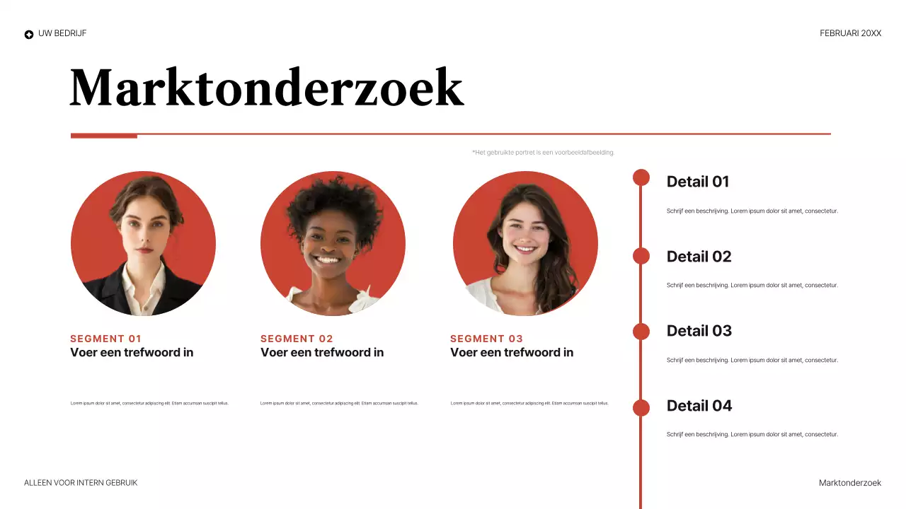 rode elegante juridische presentatie