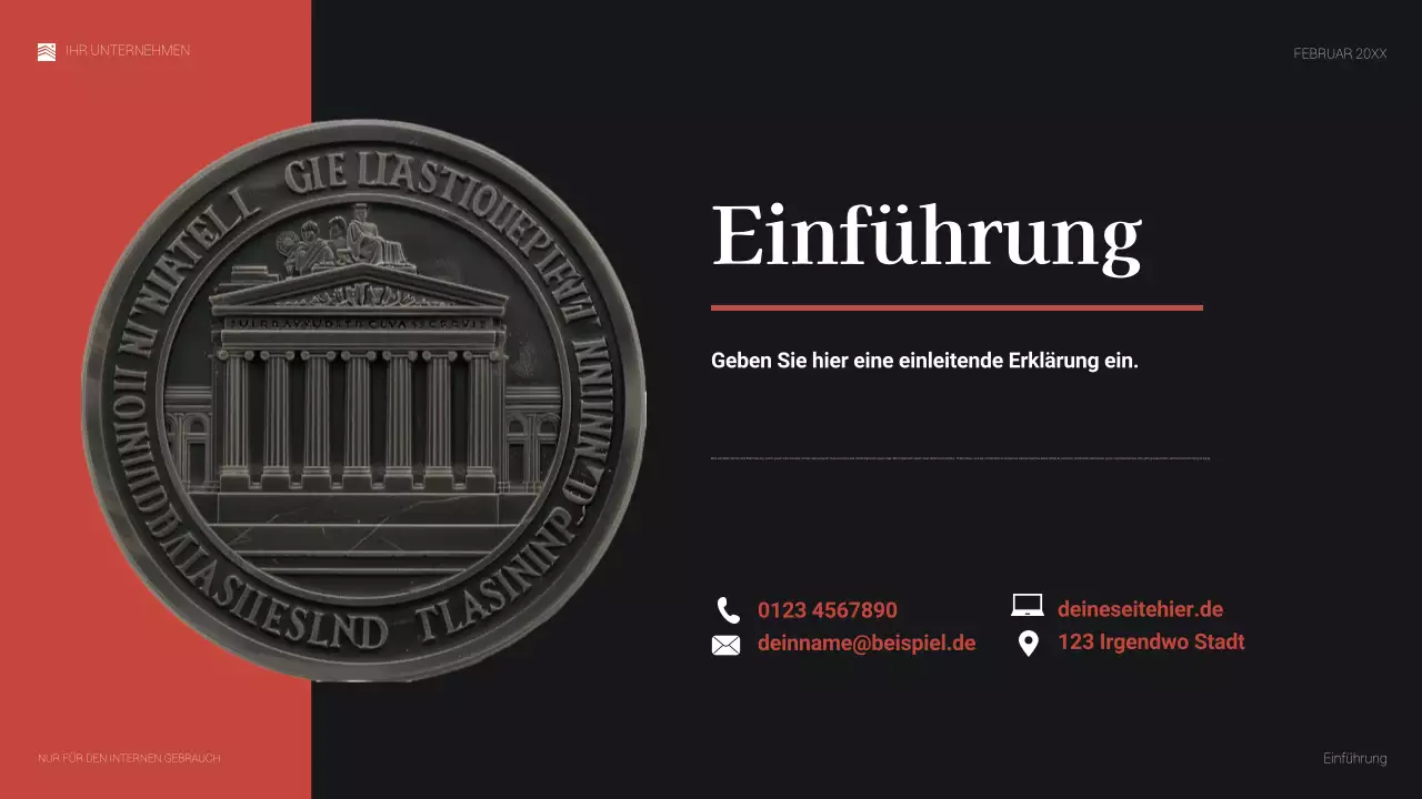 rotes elegantes rechtsdokument