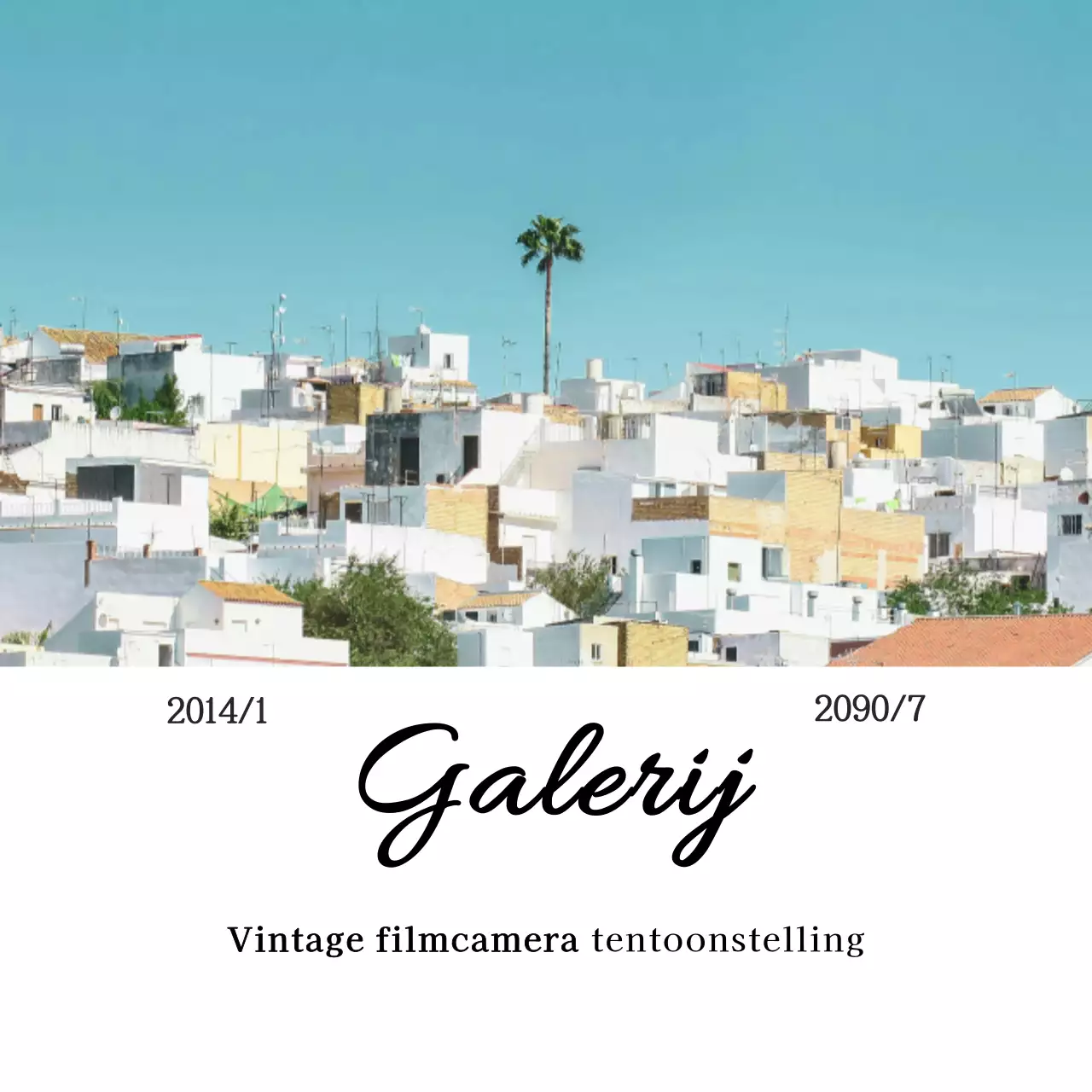 Sky Blue Vintage tentoonstellingsgids