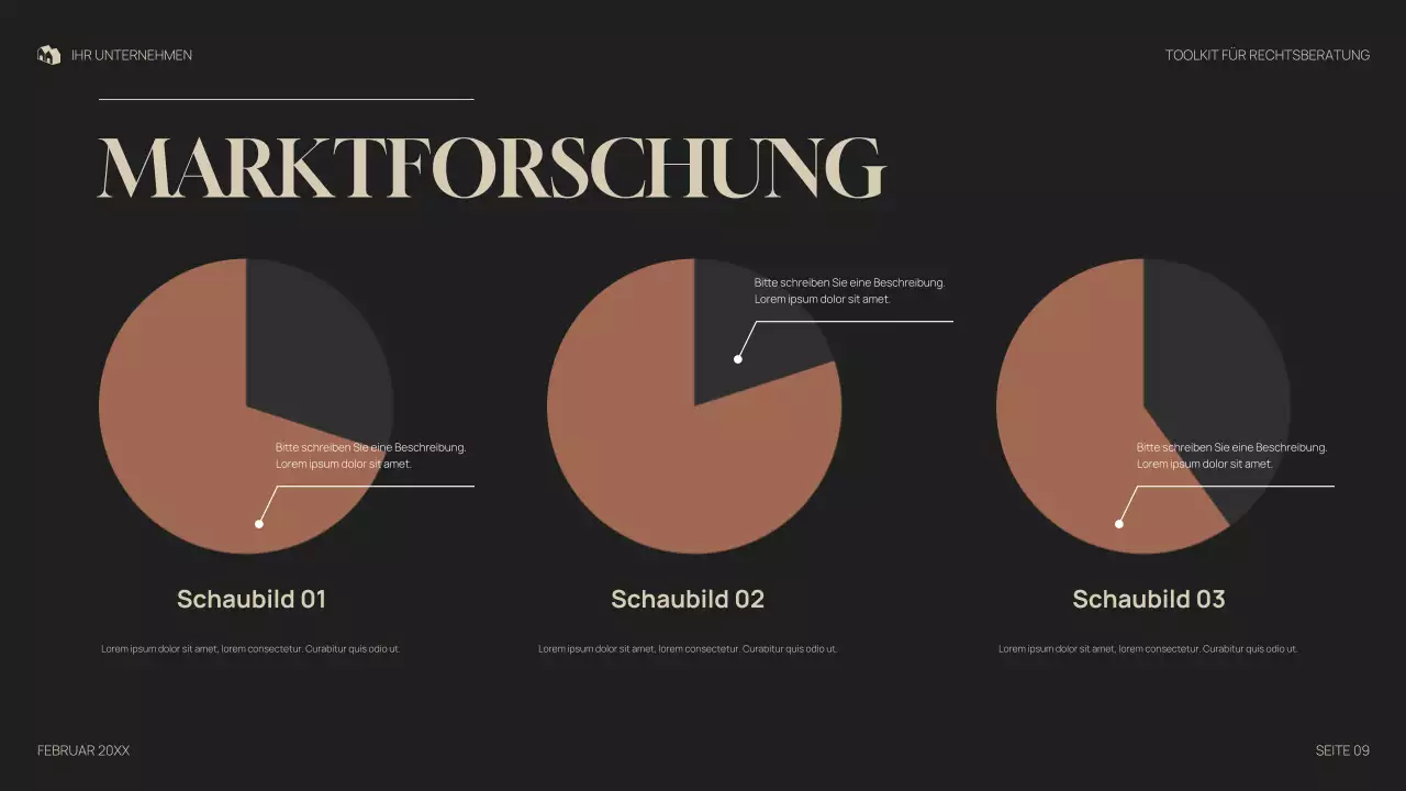 graue professionelle juristische Präsentation